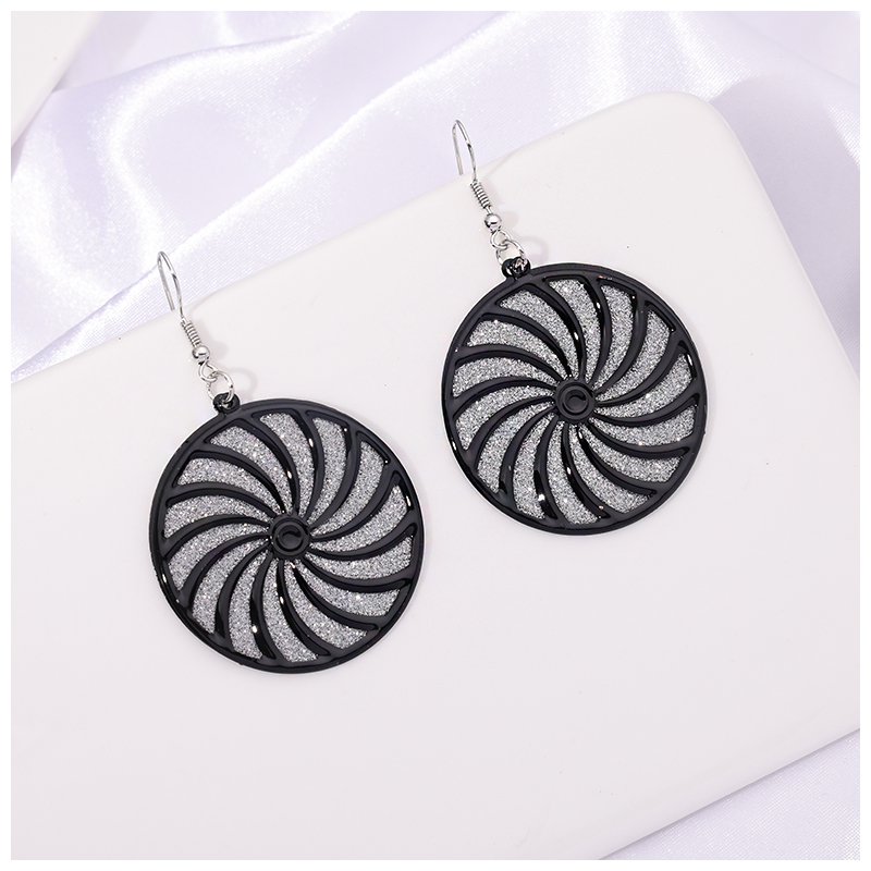 【 Multiple Customized 】 Sticker Earrings Africa India And America Popular Earrings Fashion Bright Powder Frosted Sticker Jewelry Earrings Cross-Border Domestic Sales Foreign Trade When Meida Factory Direct Sales details Picture