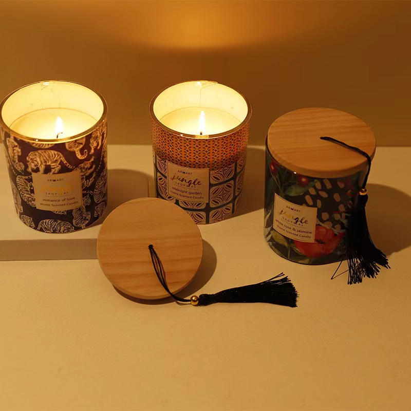 蜡烛/玻璃烛杯/白蜡烛/香薰蜡烛/生日闪闪发光的蜡烛产品图