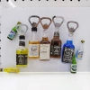 Realistic wine bottle shape refrigerator stickers, practical bottle opener, bar fun decoration, home decoration, interchangeable stickers, advertising promotion event gifts, Zhehui Craft 01 Item Picture