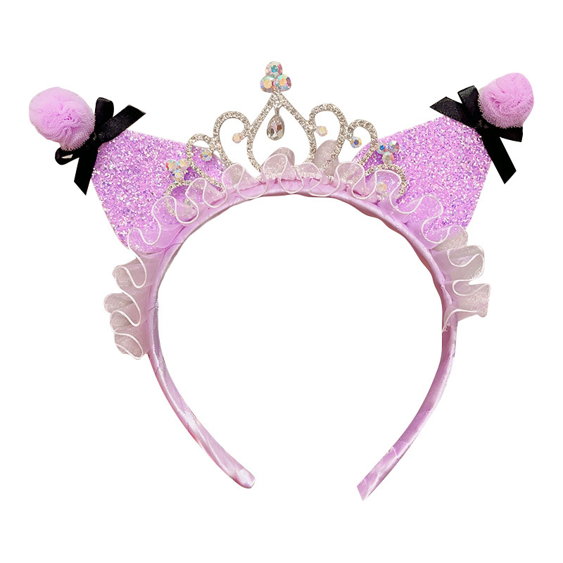 Kulomi headband Children's cartoon cute bow hair accessory girls' extremely high appearance level Exquisite hair binding accessory headband Item Picture