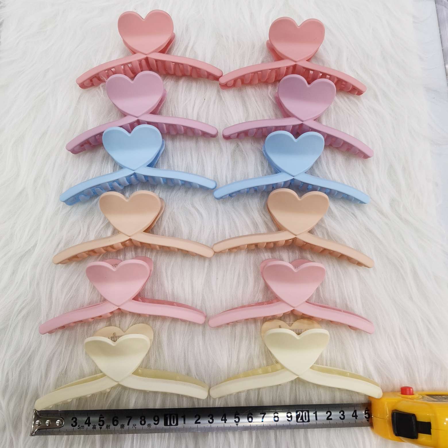 13 cm spring and summer colorful candy-colored cute rubber hair clips, new simple and high-appearance level hair clip headwear detail image 3