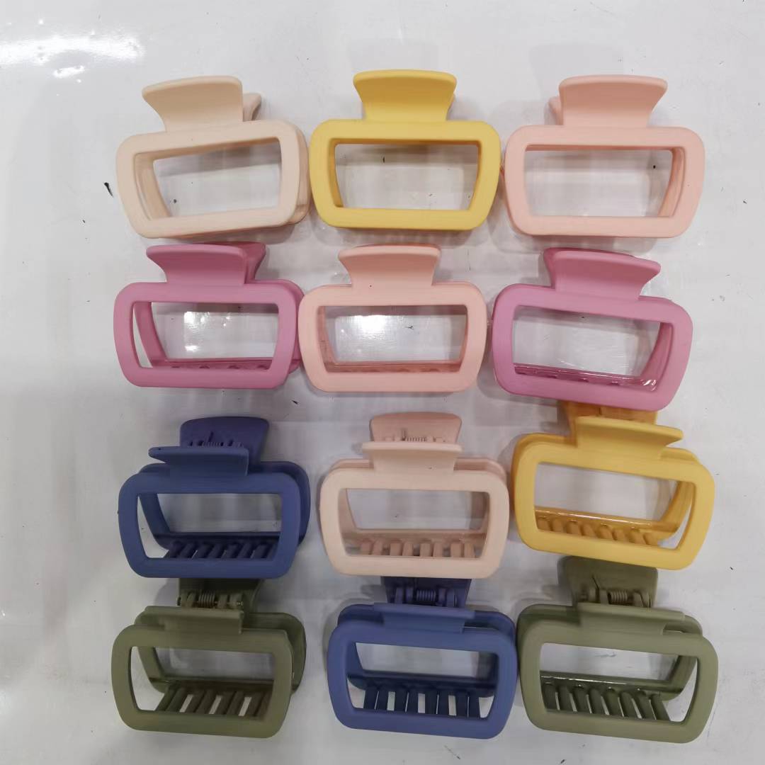 6 cm square mouth popular maca color rubber spring light six-color summer fresh and cute hair clip headwear