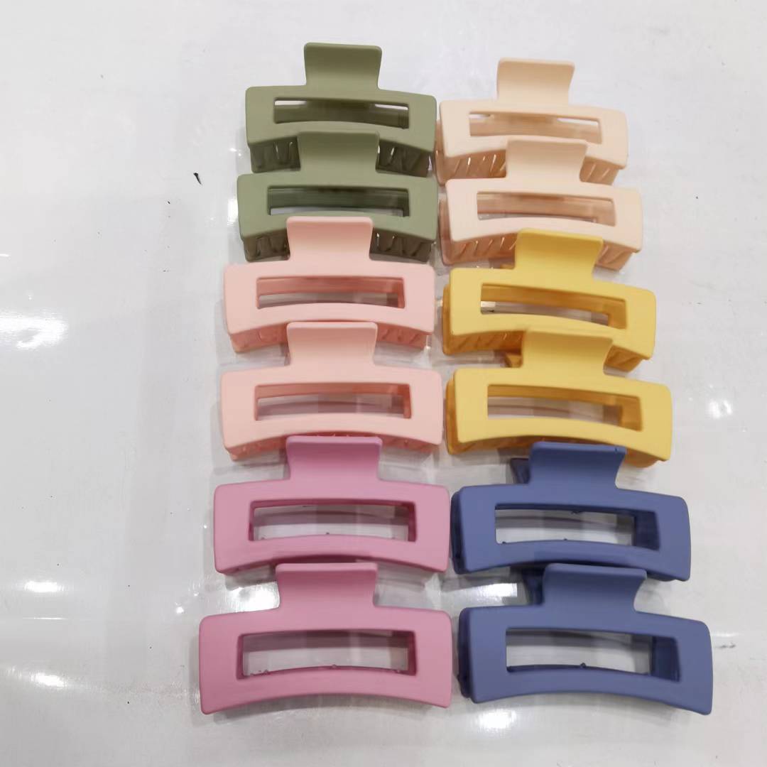 6 cm square mouth popular maca color rubber spring light six-color summer fresh and cute hair clip headwear detail image 2
