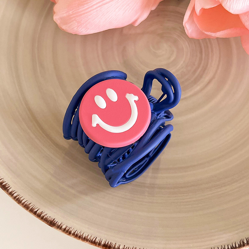 2023新款发卡子多巴胺可爱笑脸高马尾发夹头饰ins后脑勺抓夹详情图5