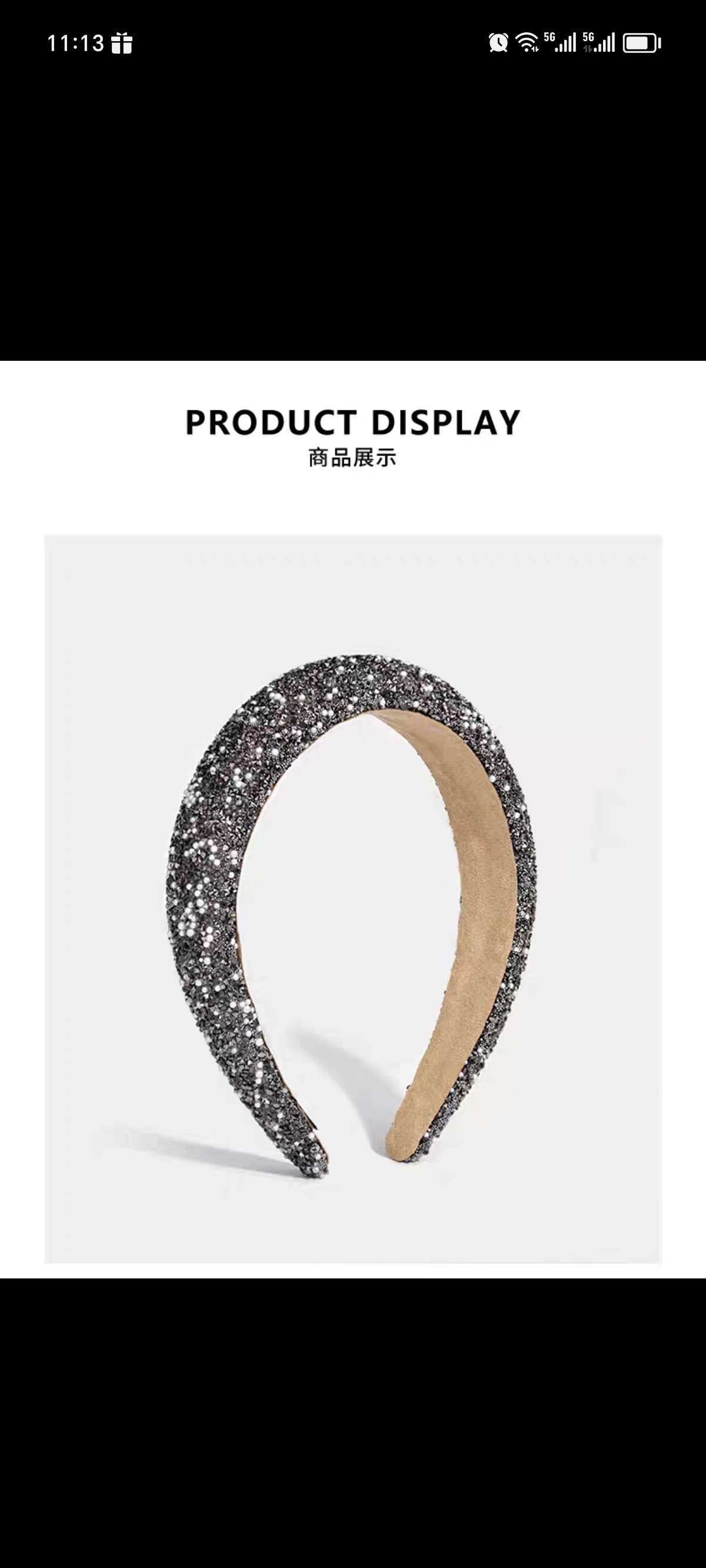 Muheng Accessories' richly diamond-studded rich girl headband Summer fashionable and stylish high-end hair accessory, heavy industry silver headband for women detail image 12