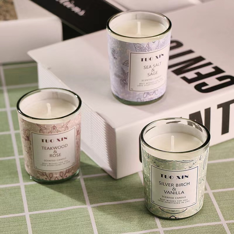 蜡烛/玻璃烛杯/白蜡烛/香薰蜡烛/生日闪闪发光的蜡烛产品图