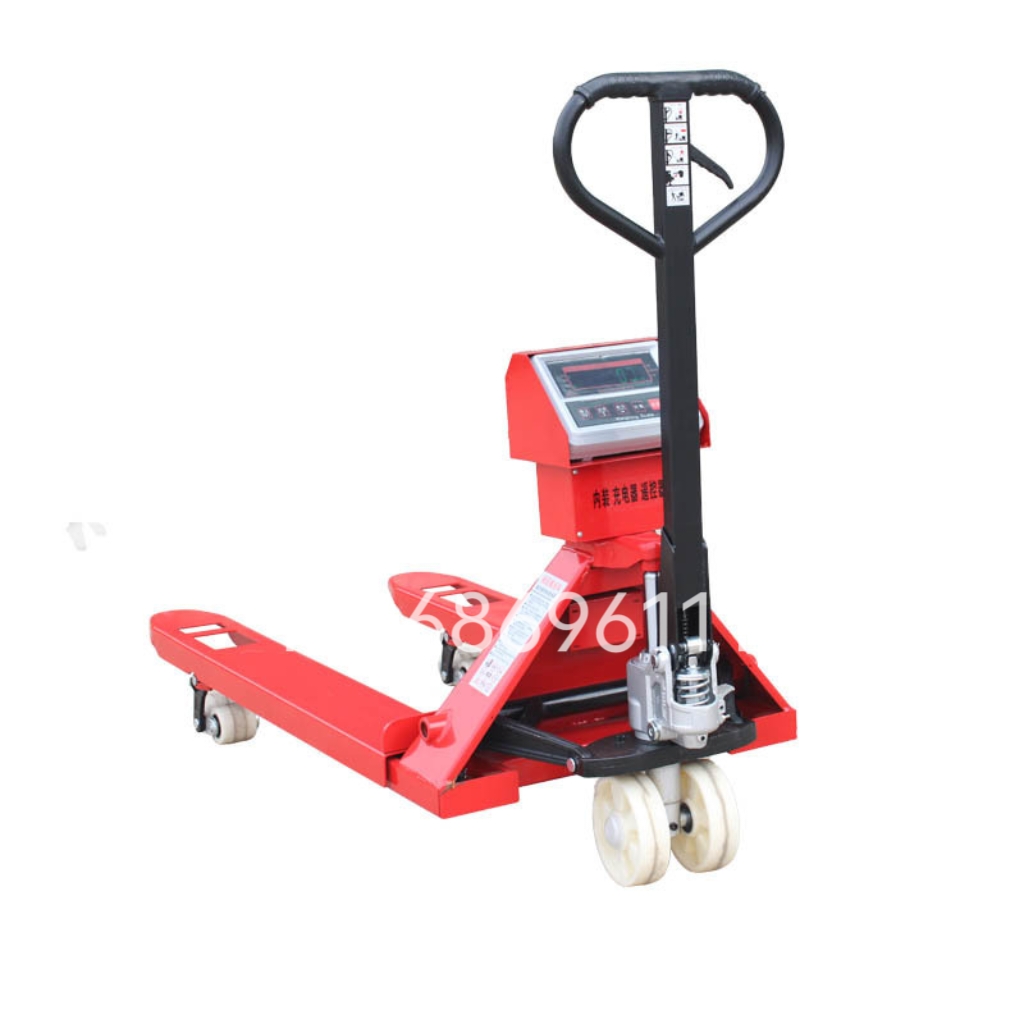 Manual hydraulic electronic scale for weighing floor cattle, forklift with printing, pallet truck weighing, trailer weighing, floor cattle details Picture
