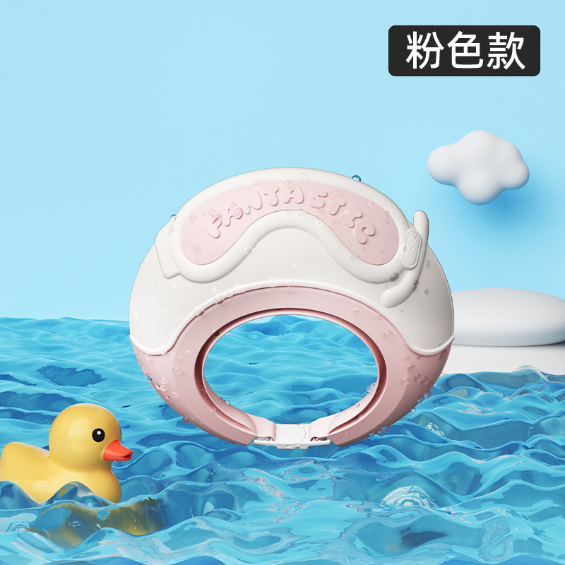 Baby wash artefatos protección de los ojos protección de los oídos gel suave sombrero de lavado para bebés y niños sombrero de baño para niños impermeables baño sombrero de lavado details Picture