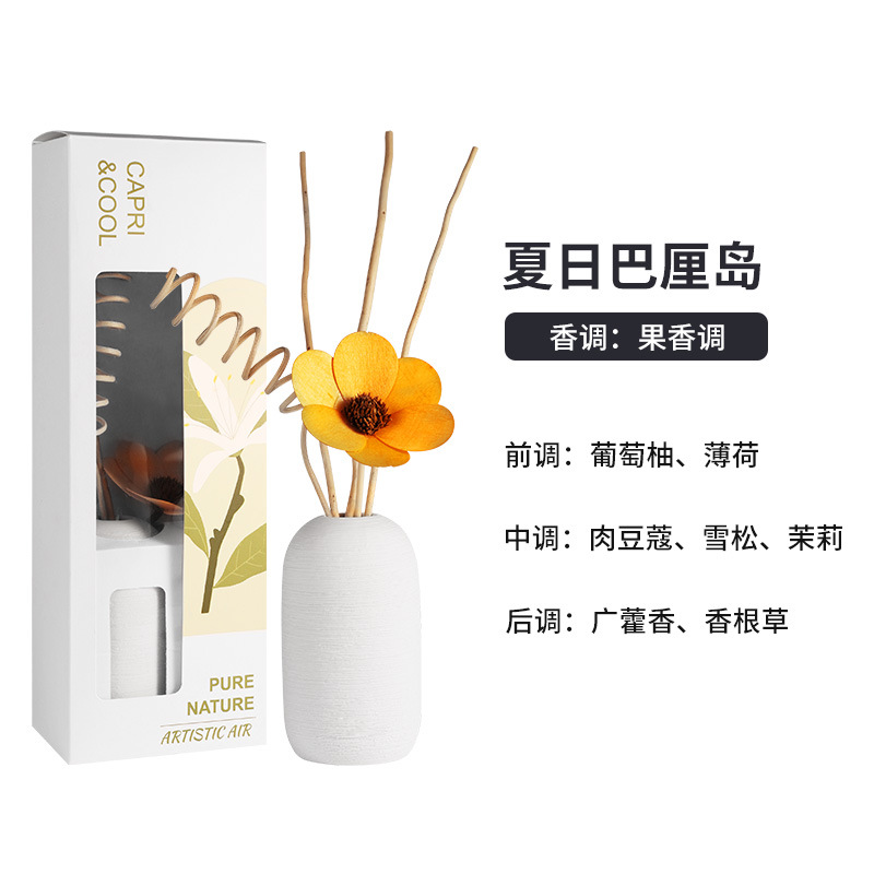 开窗盒款，素白花枝细节图