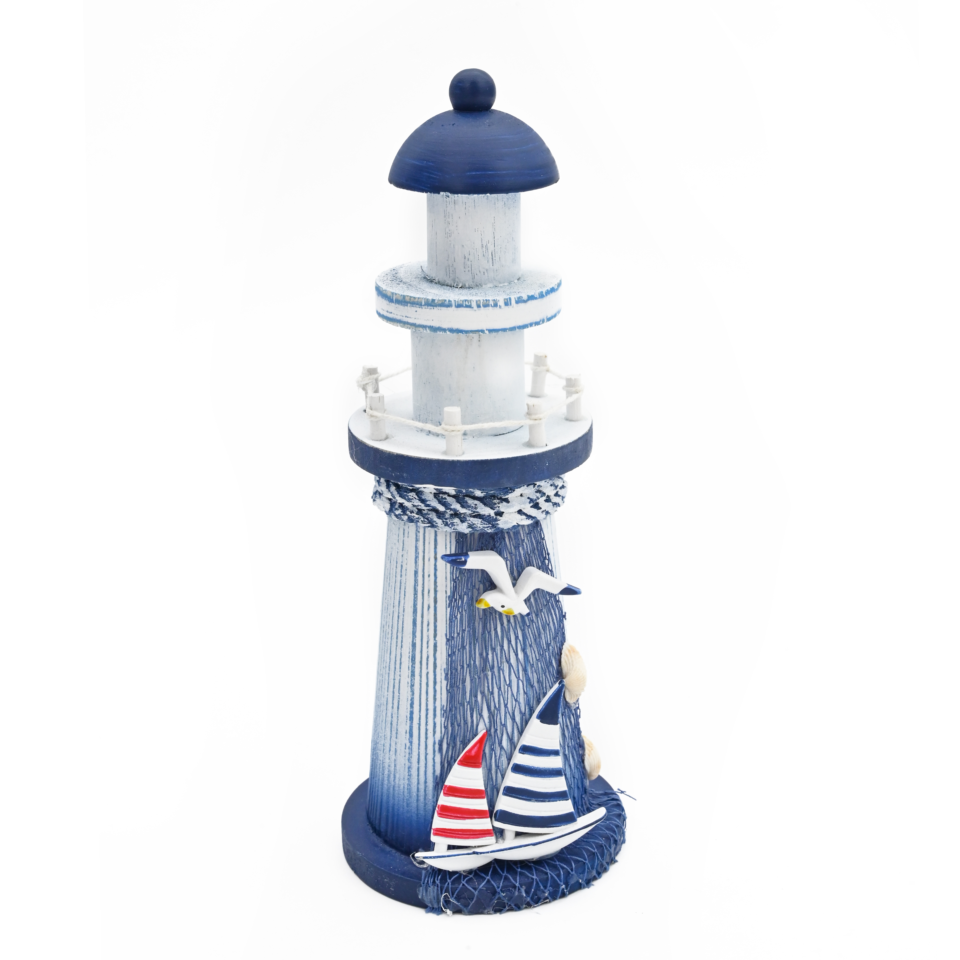 22CM海洋木制迷你灯塔地中海风饰品工艺品海洋灯塔摆件海边纪念品CH205