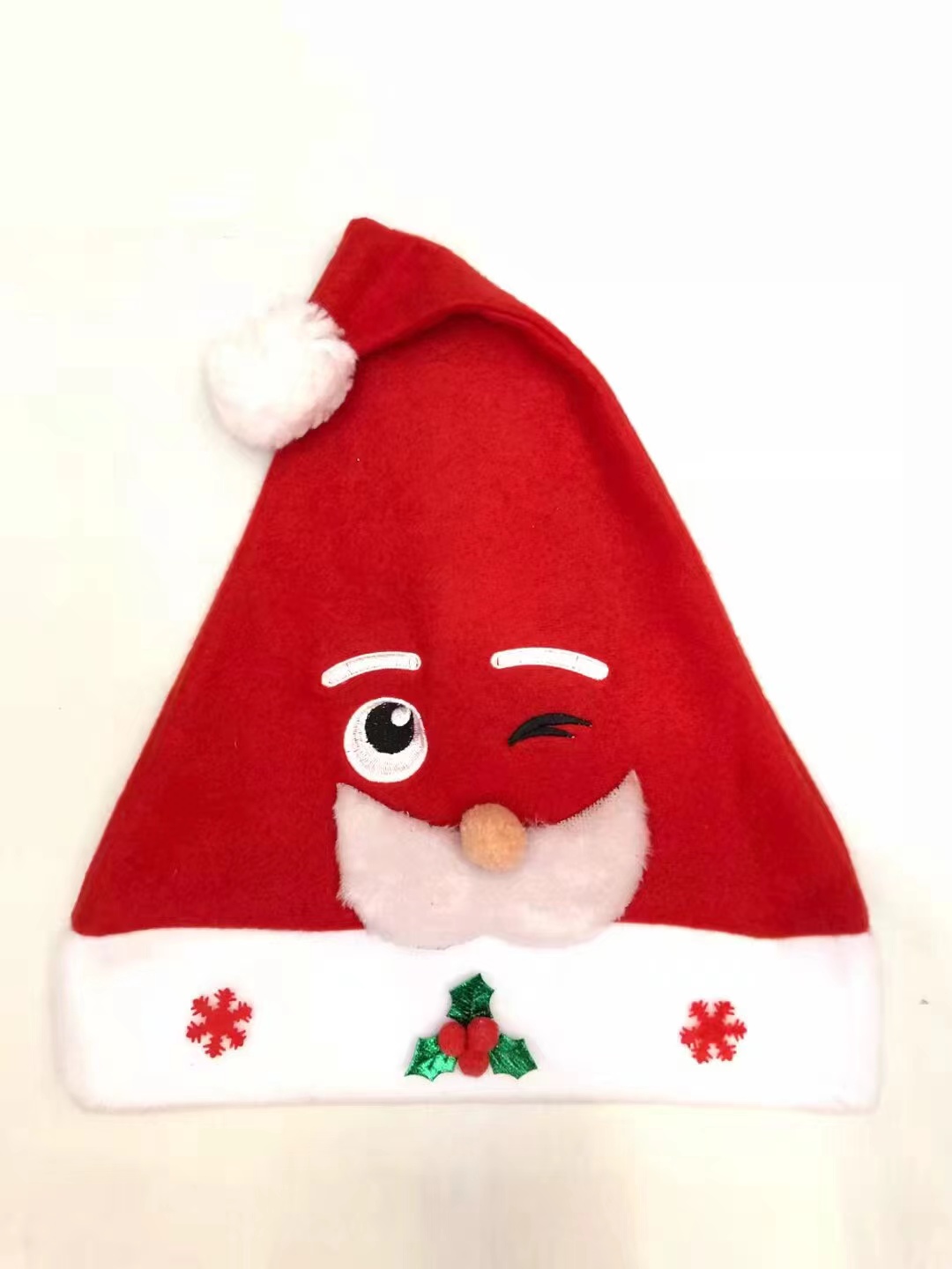 2024圣诞帽圣诞节装饰品儿童成人雪人老人鹿红色发光鹿角装饰装扮