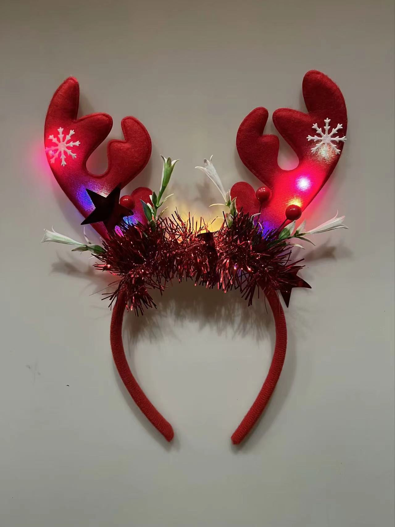 New Christmas decoration three-dimensional hair band, Christmas party children's gifts antler bells, Christmas hats, headbands and hair accessories Application Scenario