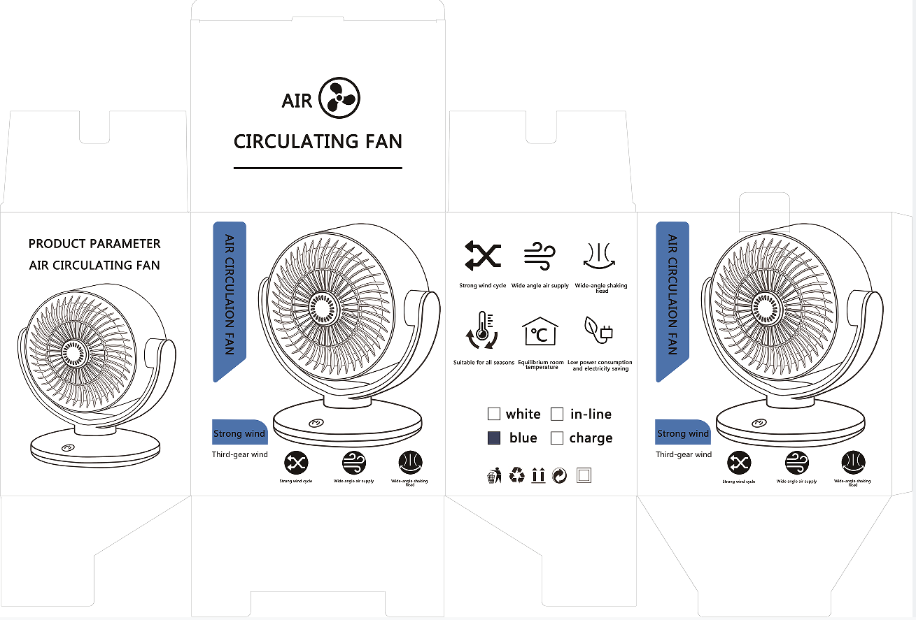 【 Oscillating Circulating Fan 】 Model: KS-2023 Item Picture