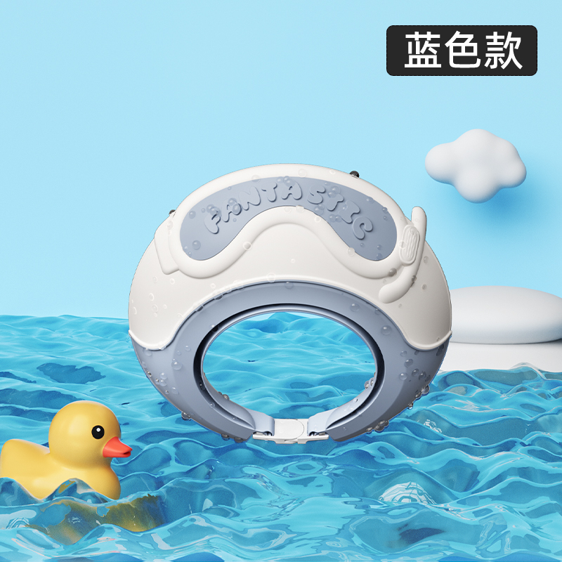 Baby wash artefatos protección de los ojos protección de los oídos gel suave sombrero de lavado para bebés y niños sombrero de baño para niños impermeables baño sombrero de lavado Application Scenario