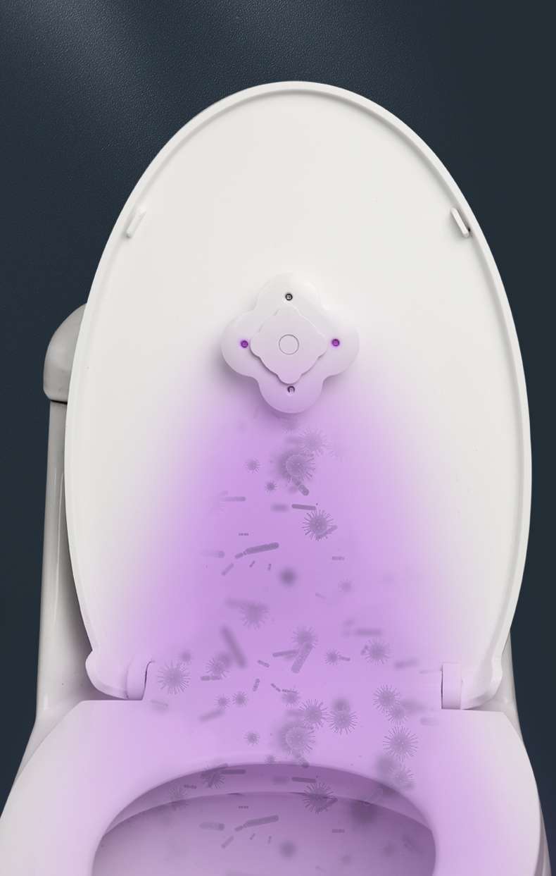 马桶自动杀菌灯UVC紫外线卫生间消毒器家用USB详情图2