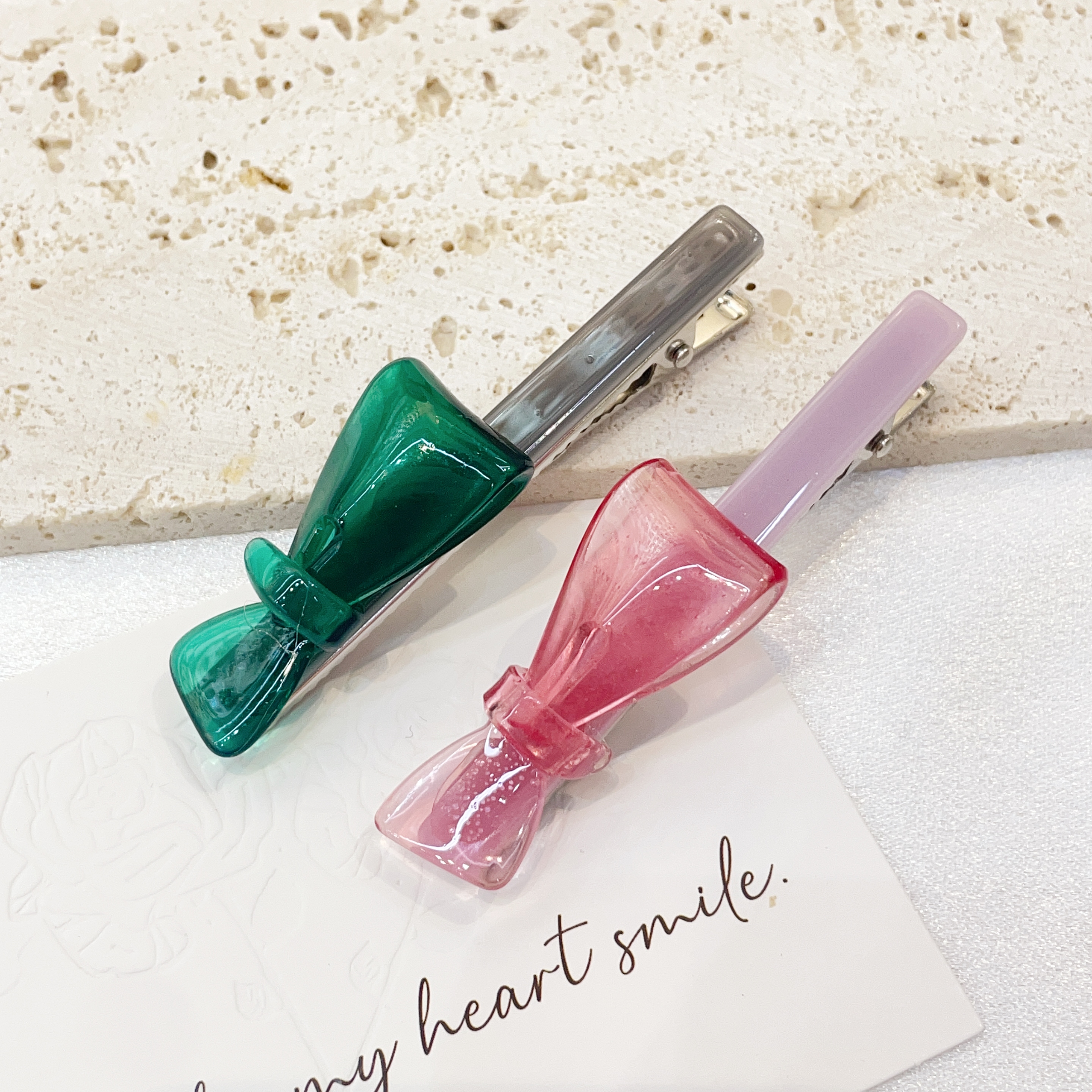 2024 New style acetic acid high-end atmospheric pressure clip, colorful headwear, girls' hair accessory, hair clip, exquisite acrylic clip details Picture