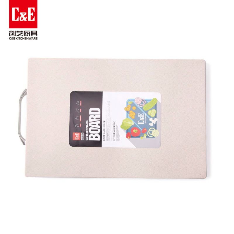 C&E Creative Kitchenware's new product, wheat straw cutting board, home anti-corrosion and anti-mold cutting board 38*28 details Picture