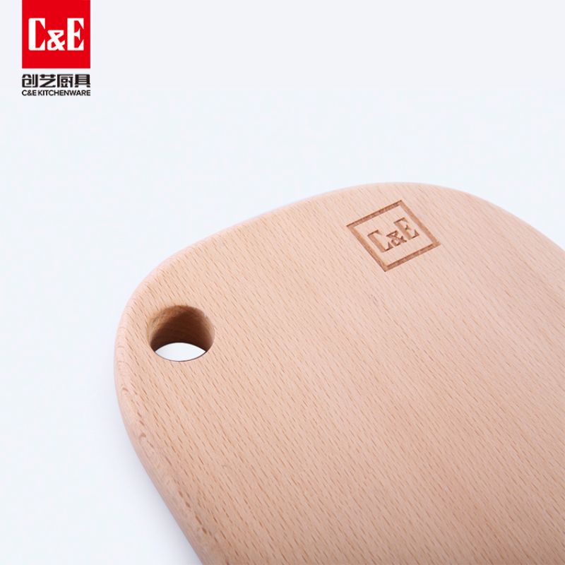 C&E Creative Kitchenware's new beech wood breadboard, home anti-corrosion and anti-mold cutting board, handless breadboard, 19.9mm Item Picture