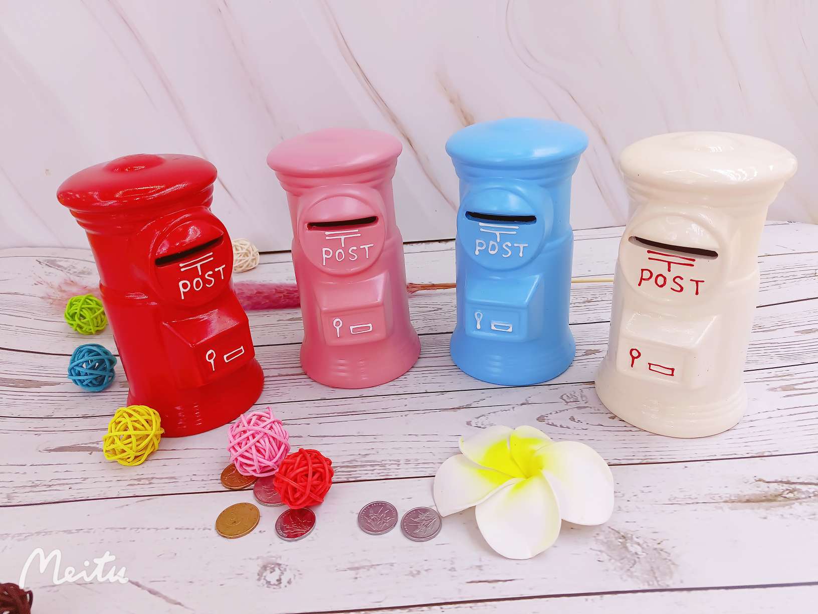 陶瓷存钱罐，陶瓷邮筒储蓄罐，生日礼品，节日礼品