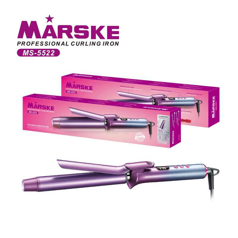 MARSKE-5522卷发棒液晶烫发器干湿两用护发卷发器美发工具