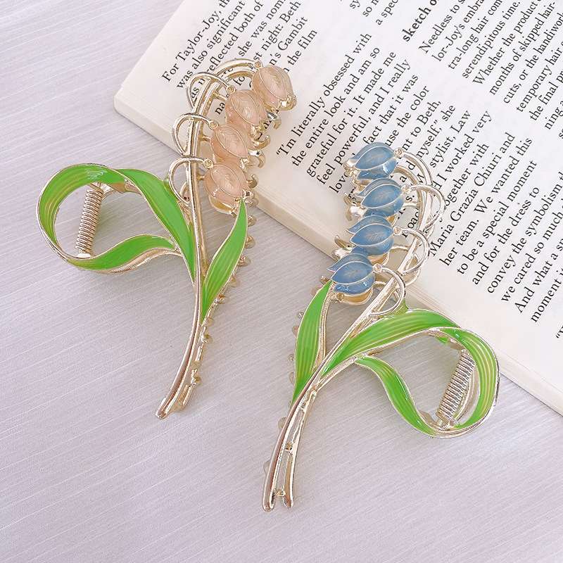 Super ethereal style, large-sized hairpin, women's back head summer hair accessory, ins shark clip detail image 4