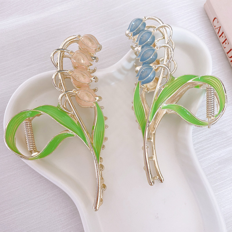 Super ethereal style, large-sized hairpin, women's back head summer hair accessory, ins shark clip detail image 3