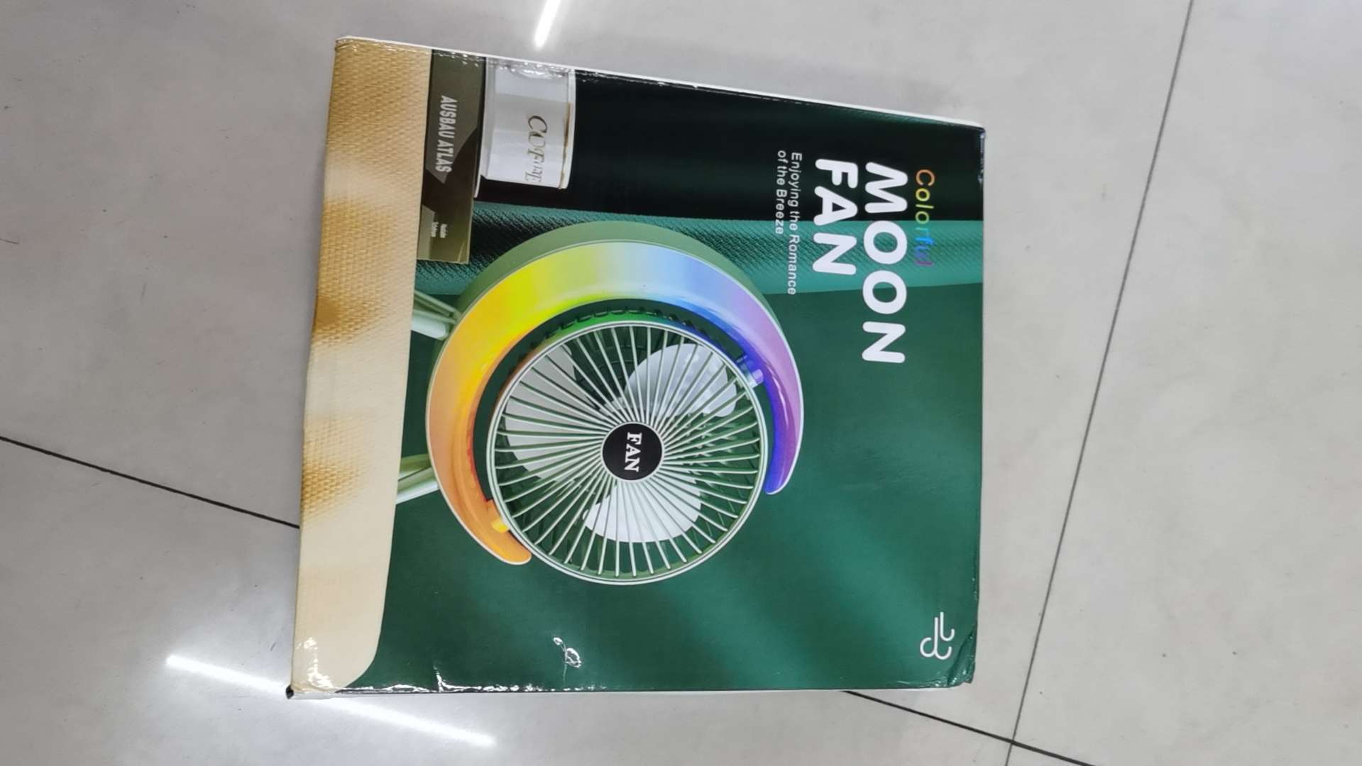 Desktop desktop fan, color running light, silent table fan, home, dormitory, office, USB charging air circulation fan, usb charging fan detail image 13