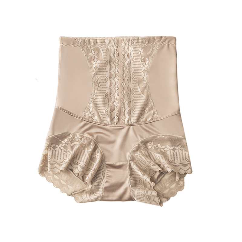 Summer thin high waist lace trouser female postpartum body shaping strong small belly girdle waist lift hip triangle underwear female Specification drawing