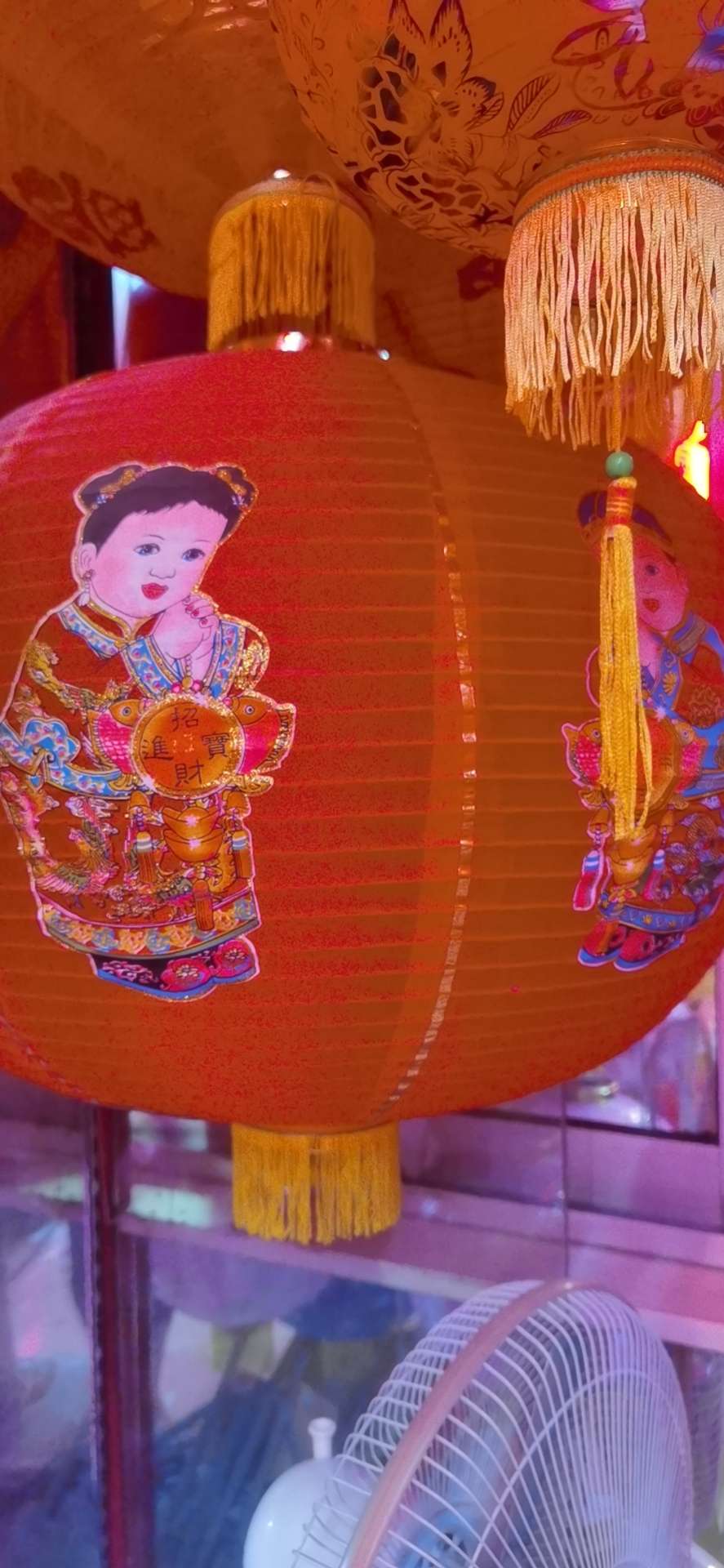 8寸-24寸金童玉女灯笼，主要出口印尼，泰国等国非遗文化旋转灯笼结婚装饰 小灯笼植绒地摊热销 办公节庆用品 灯笼创意礼品产品图