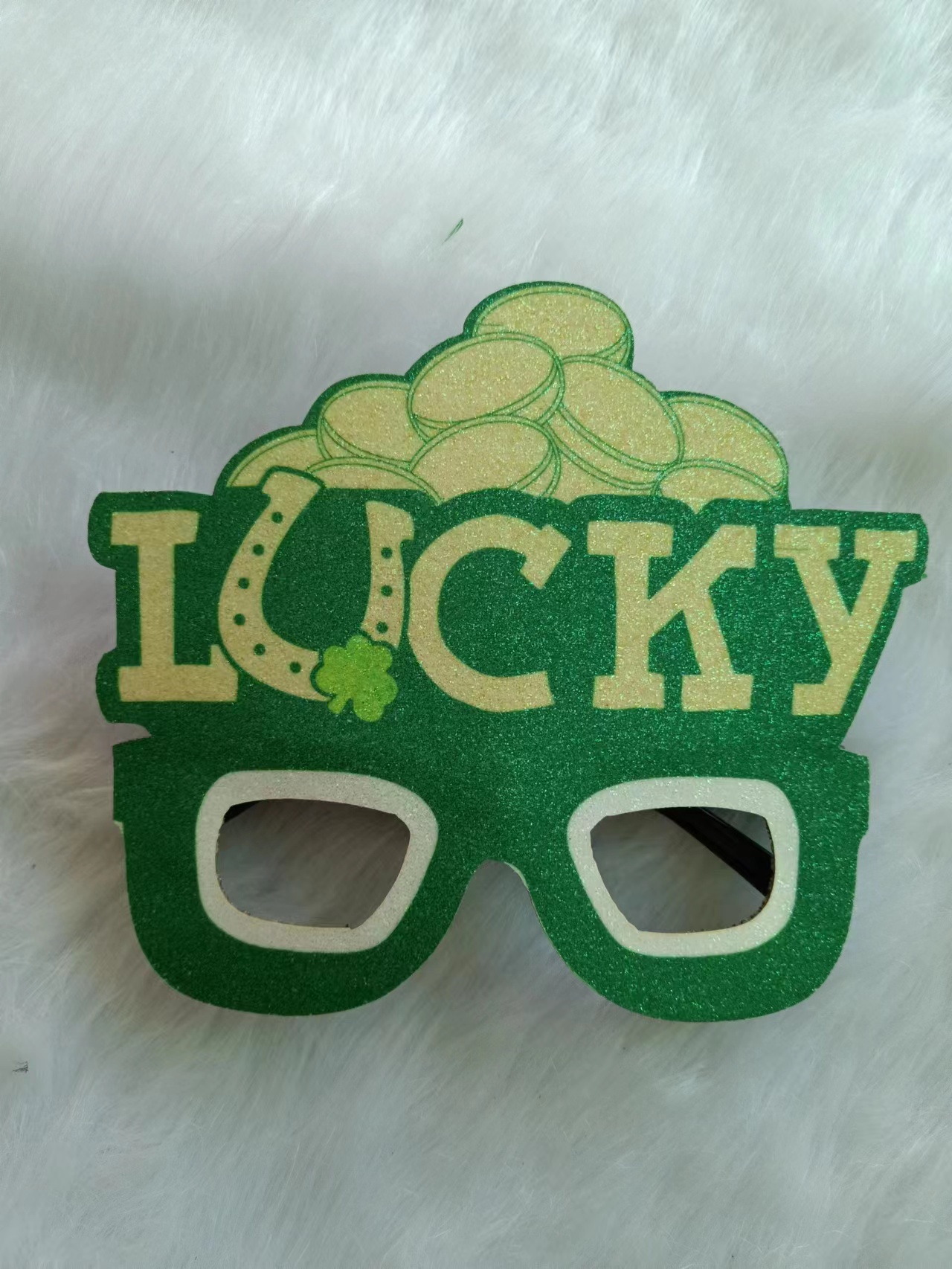 Christmas decorative glasses, Christmas antler glasses, Christmas decorative items, children's glasses, golden powder glasses, Christmas gold powder Christmas supplies, festival decorations, Christmas gift ornaments, 8 Item Picture