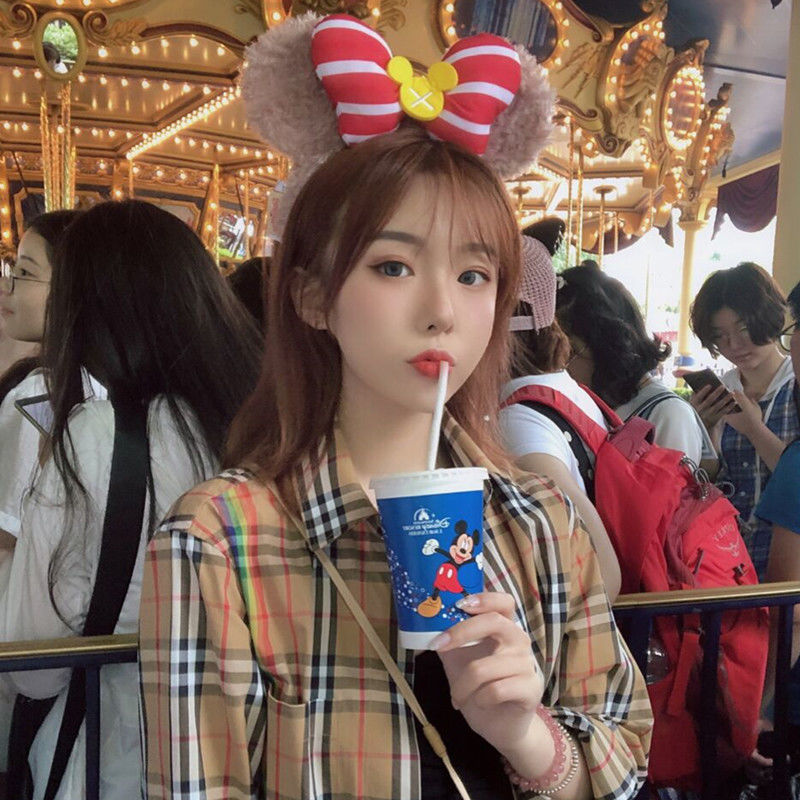 New Korean version Duffy Bear, Sherry Rose hairband, Lina Belle Star, Delu Mickey headband, hairpin, amusement park headwear detail image 4