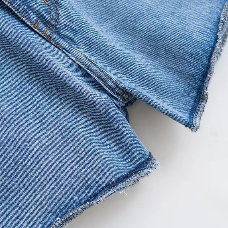 Summer New Denim Shorts Women Retro Slim Loose All Sexy Casual Solid Color Hot Pants details Picture