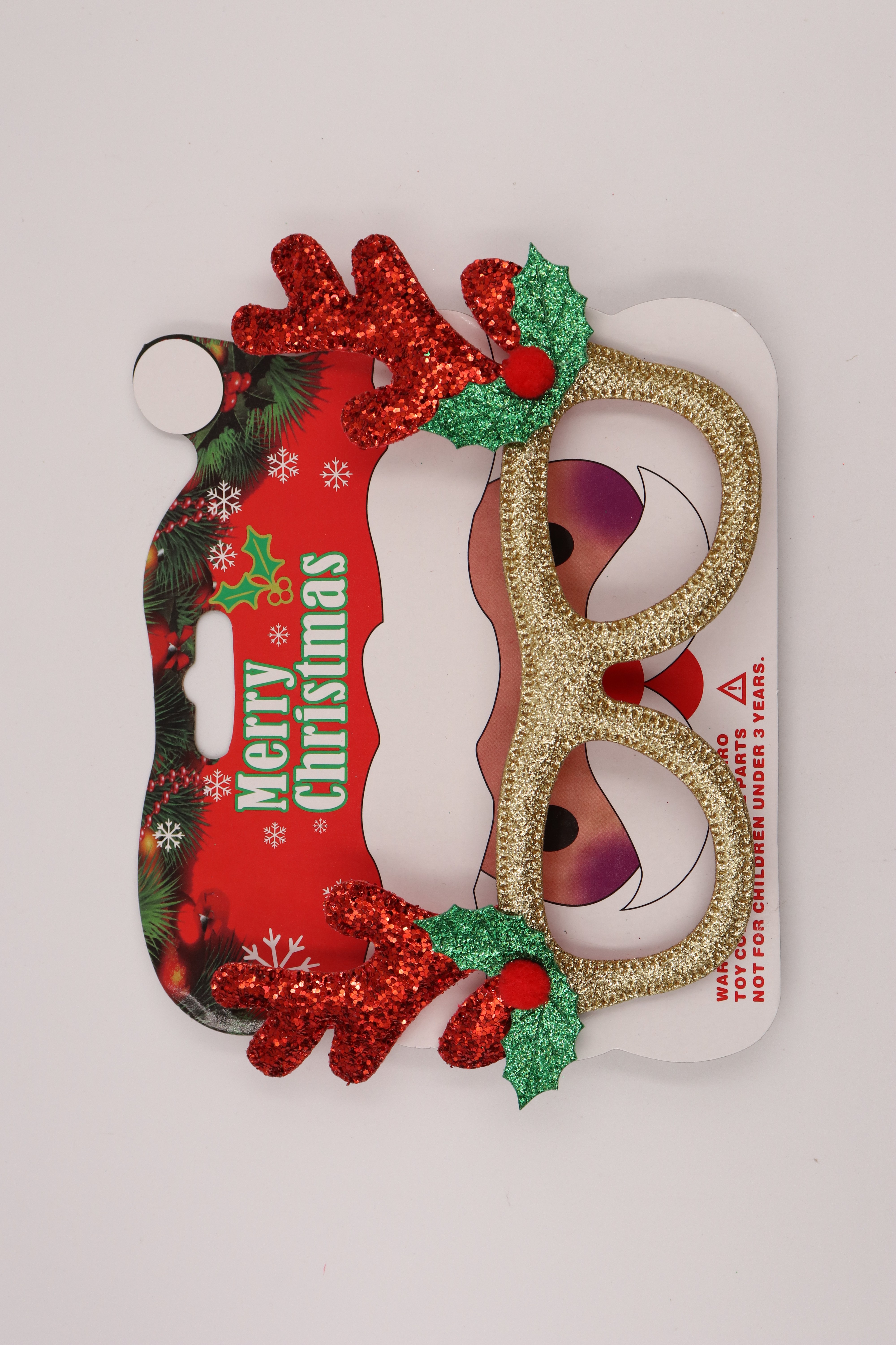 Christmas decorative glasses, Christmas antler glasses, Christmas decorative items, children's glasses, gold powder glasses 1, Christmas gold powder Christmas supplies, festival decorations, Christmas gifts and ornaments Item Picture