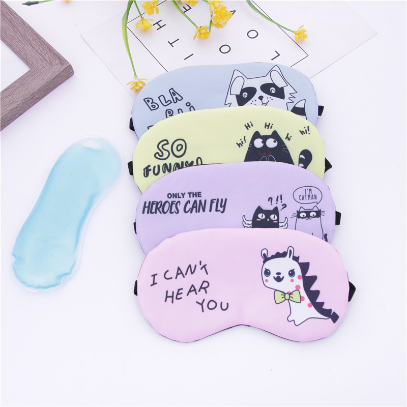 眼罩睡眠卡通冷敷遮光睡觉女可爱学生冰袋儿童动漫眼罩遮光眼罩厂家深度睡眠眼罩详情1