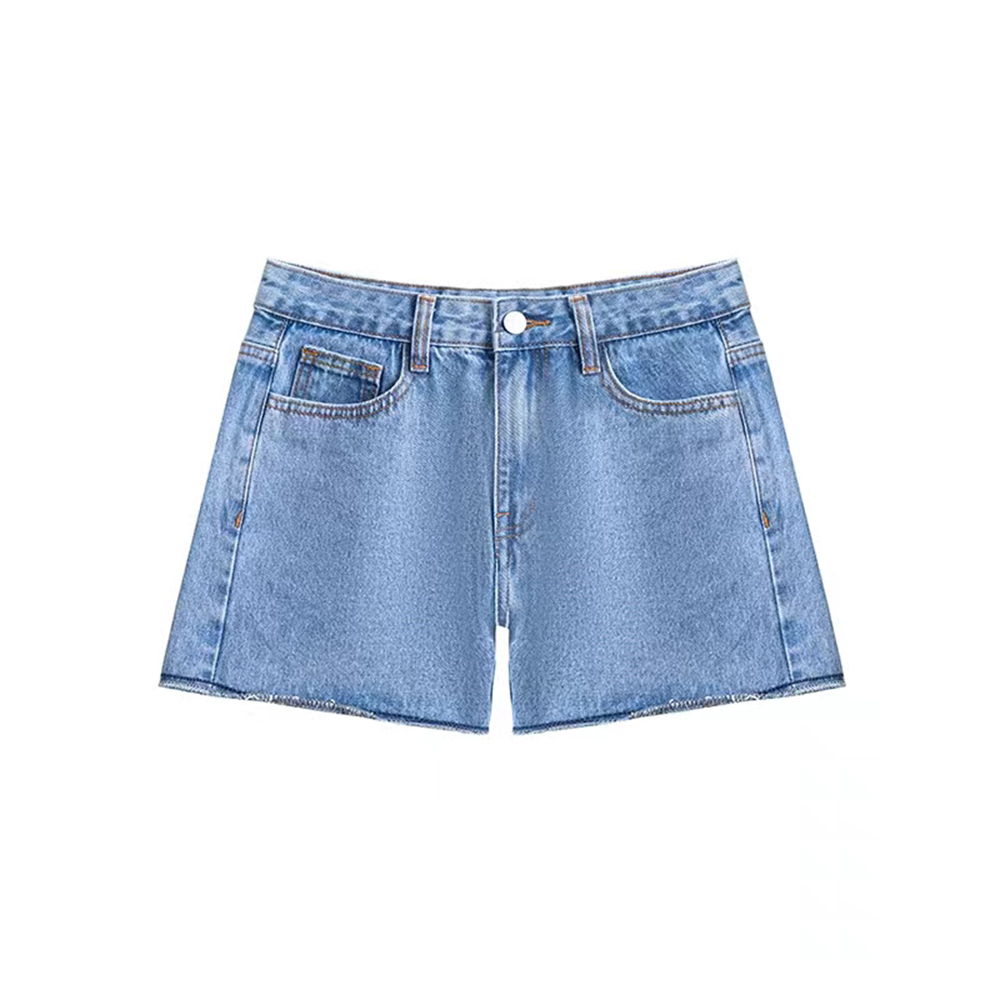 Summer New Denim Shorts Women Retro Slim Loose All Sexy Casual Solid Color Hot Pants