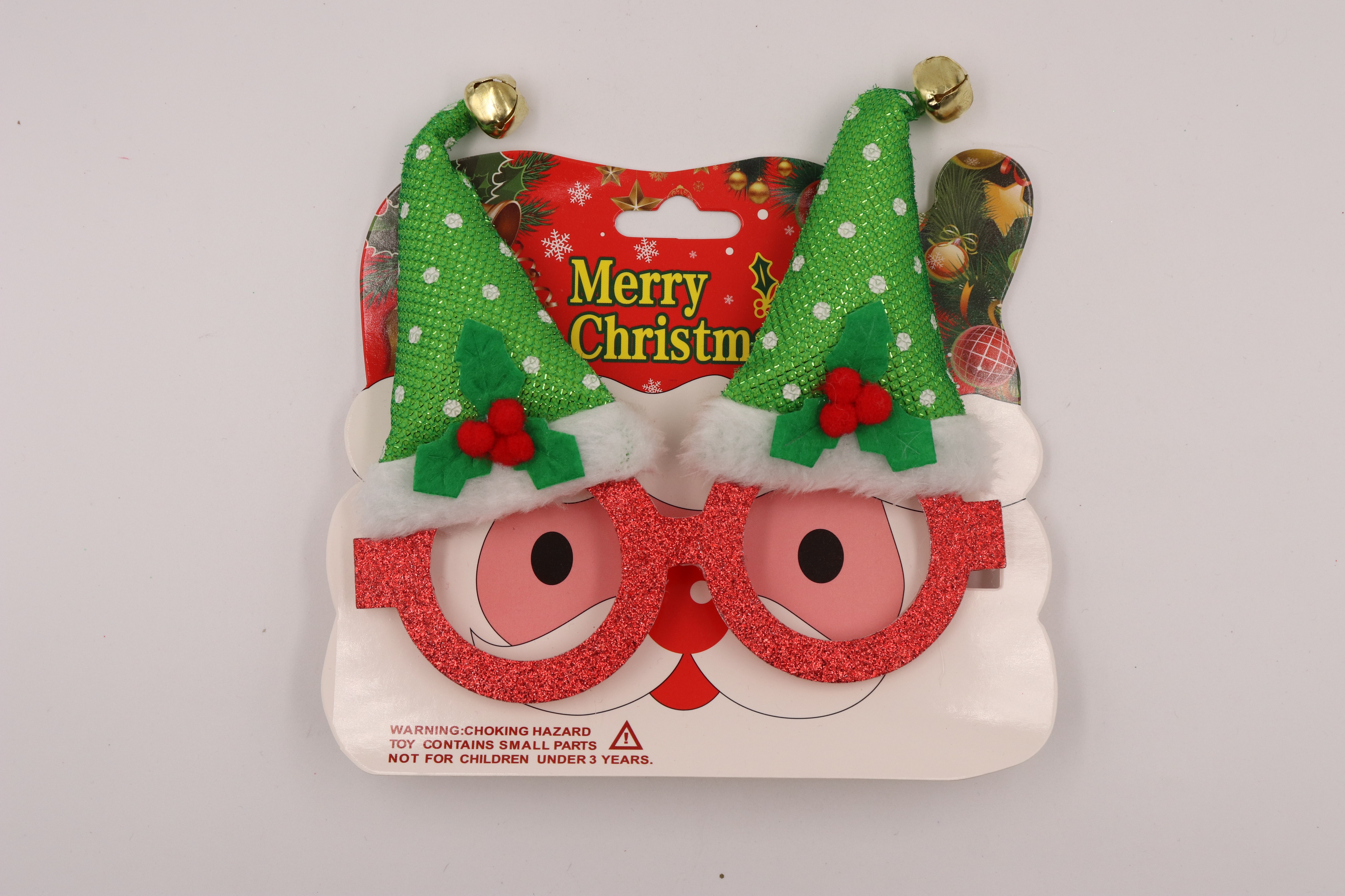 圣诞装饰眼镜圣诞鹿角眼镜圣诞装饰用品儿童眼镜金色撒粉眼镜圣诞金粉圣诞用品节日装扮圣诞礼品装饰品7