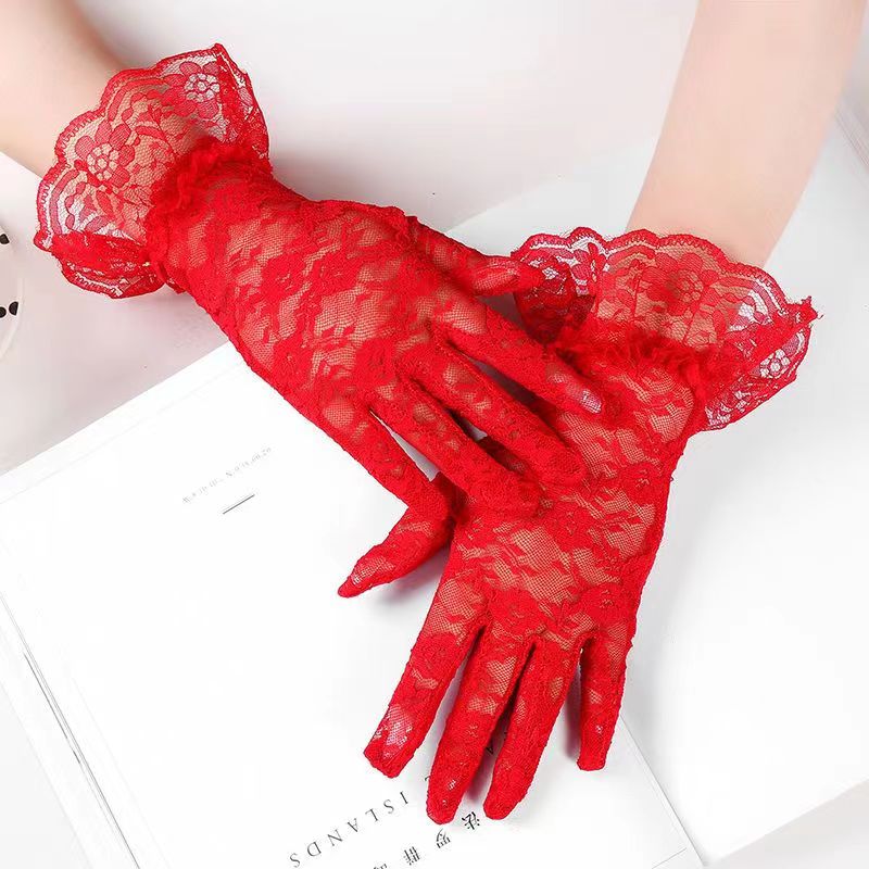 渔网手套白底实物图