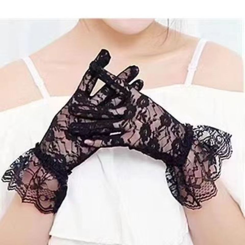 婚庆手套实物图