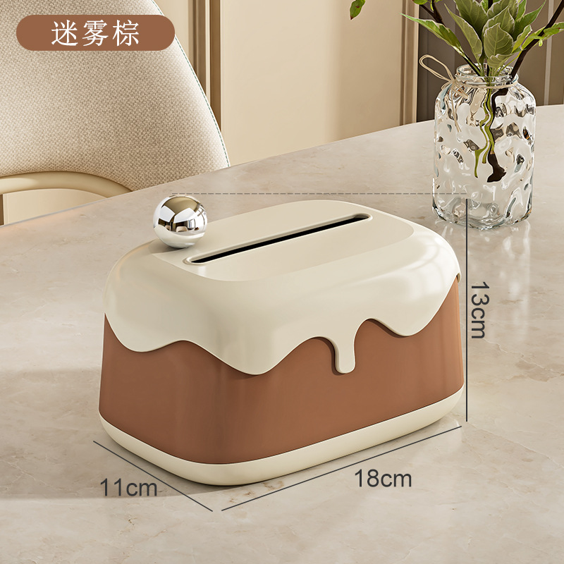 T18-8077 -علبة منديل ورقية ذات شكل ريفي مرتفع، مع علبة مناديل خلاقة ذات طابع خلاق Item Picture