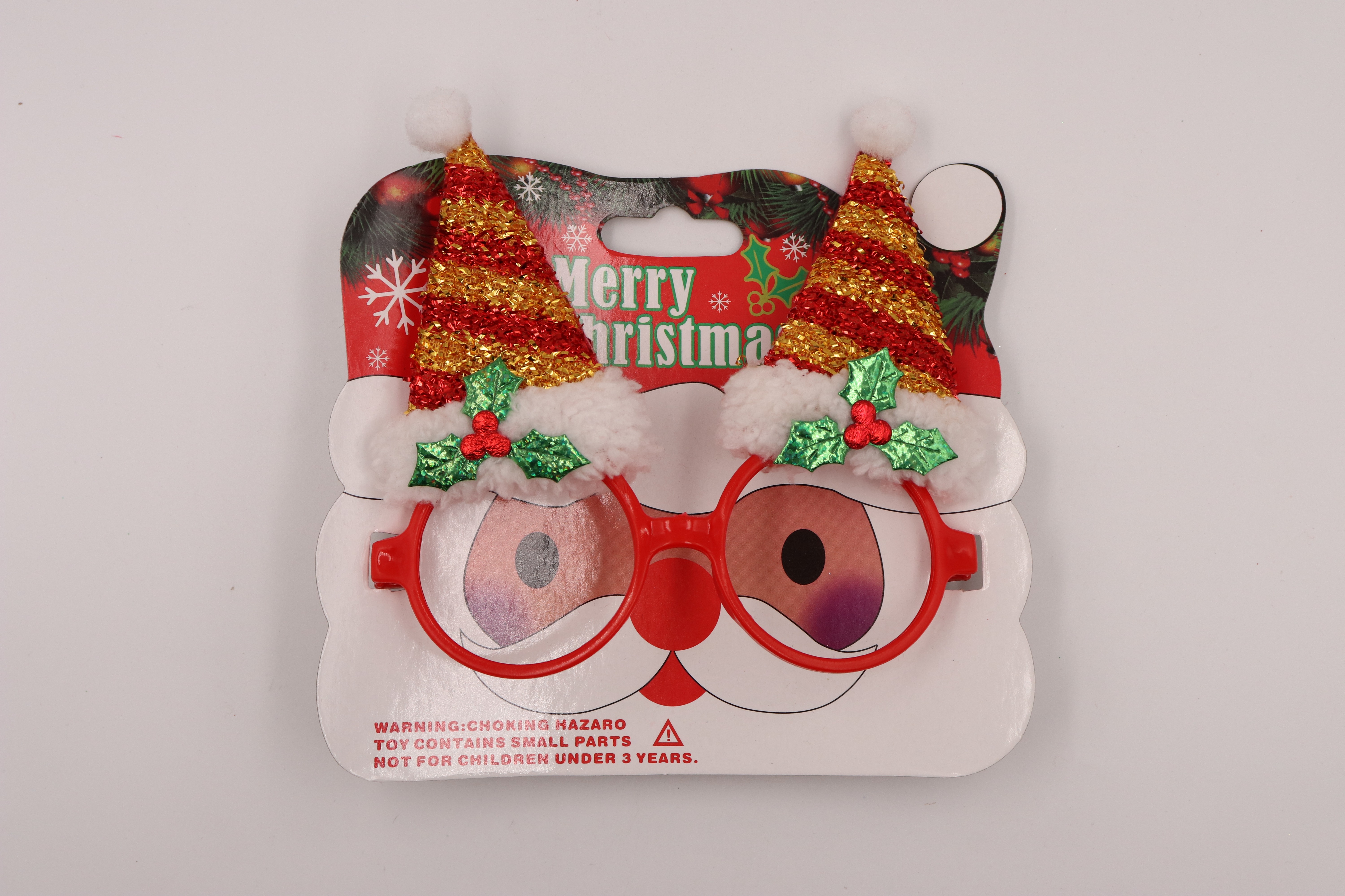 Christmas decorative glasses, Christmas antler glasses, Christmas decorative items, children's glasses, golden powder glasses, Christmas gold powder Christmas supplies, festival decorations, Christmas gifts and ornaments 2 Item Picture