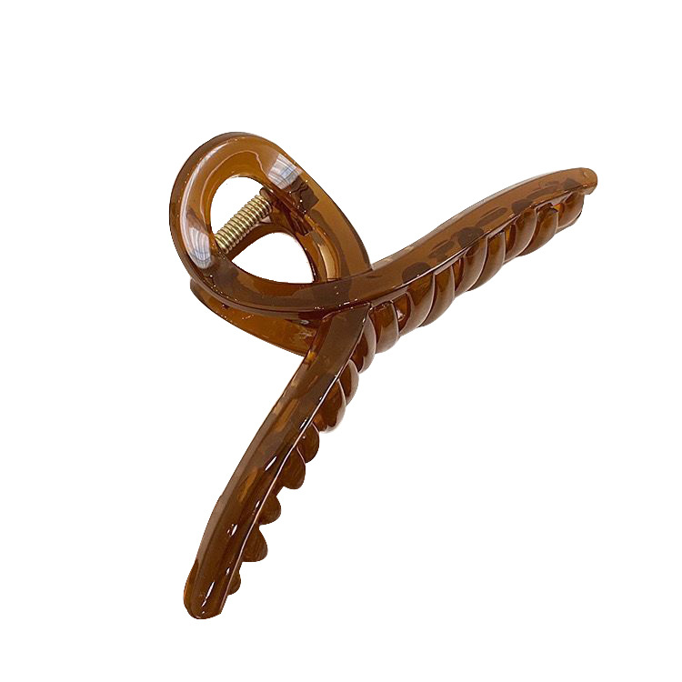 Large 11CM jelly-colored cross-clip style hairpin, simple shark clip, bath hairpin, headwear for women Item Picture
