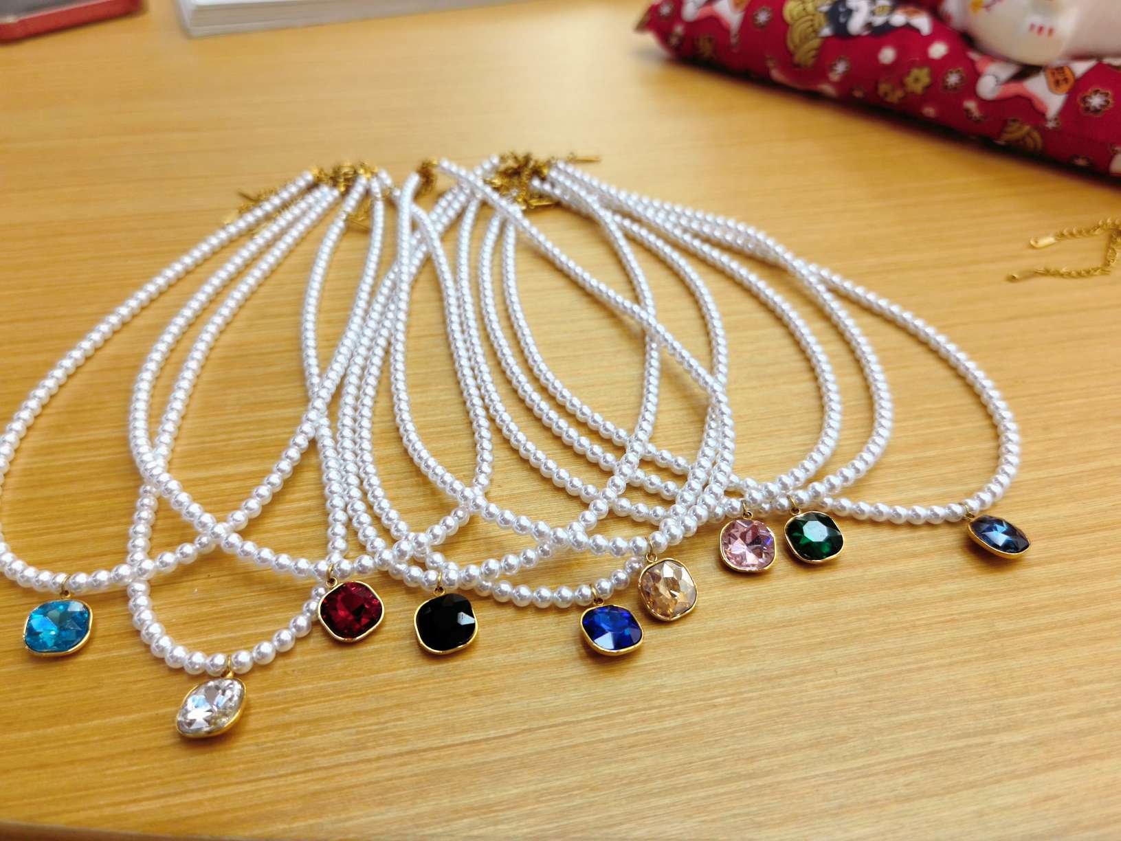 施家珍珠项链 优雅饰品 项饰 精致女士珍珠项链 简约时尚颈链首饰