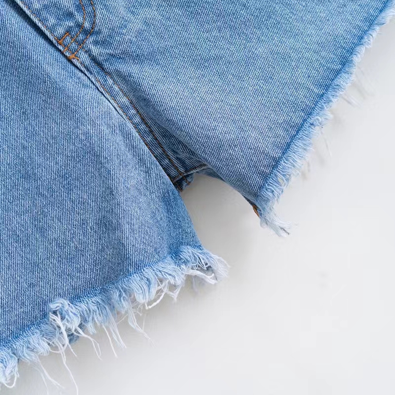 Summer Denim Shorts Women Retro Low Waist Slimming Everything Sexy Casual Solid Color Shorts details Picture