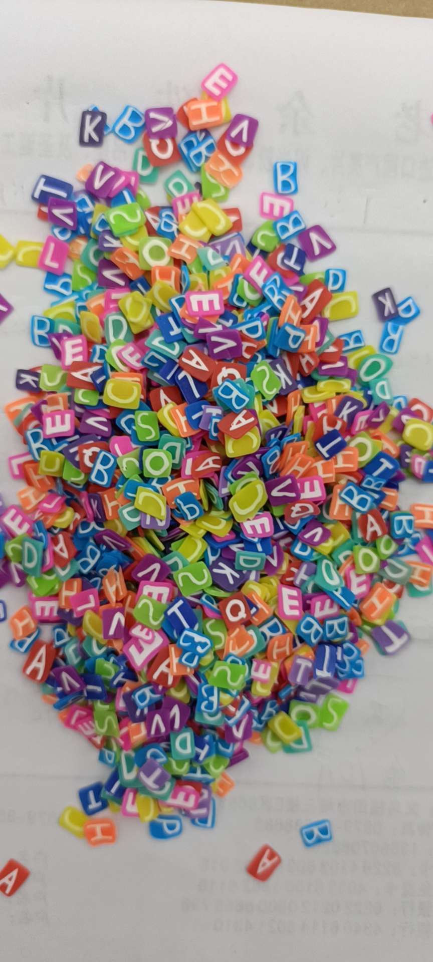 Soft clay plum blossom 5mm accessories, handicrafts, decorative accessories, ornaments, sequins, DIY sequins for early childhood education, 500g per pack detail image 6