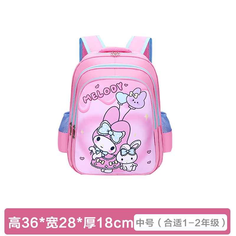 儿童书包小学生女大容量减负护脊双肩背包5