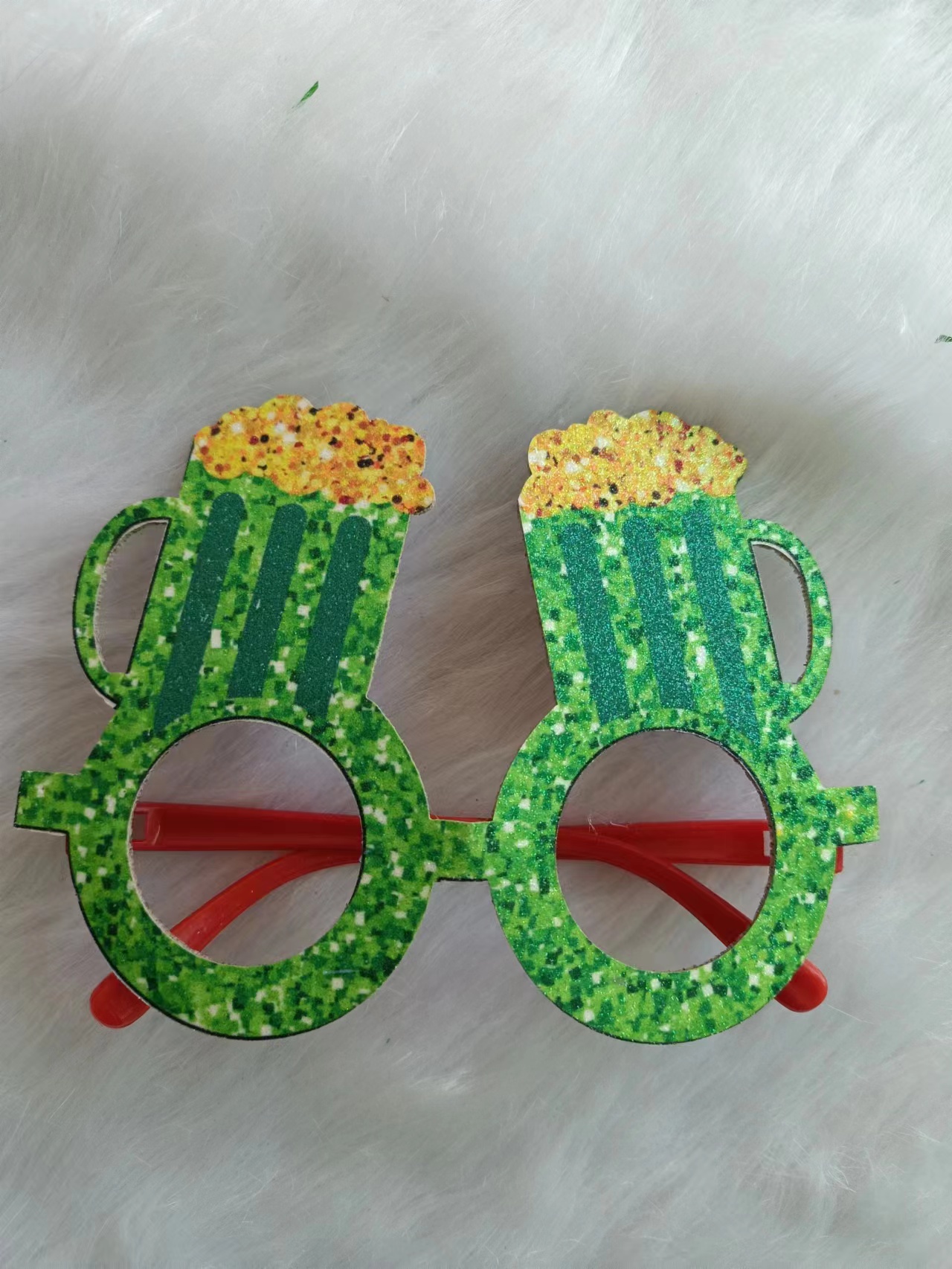 Christmas decorative glasses, Christmas antler glasses, Christmas decorative items, children's glasses, golden powder glasses, Christmas gold powder Christmas supplies, festival decorations, Christmas gift ornaments, 8 Specification image