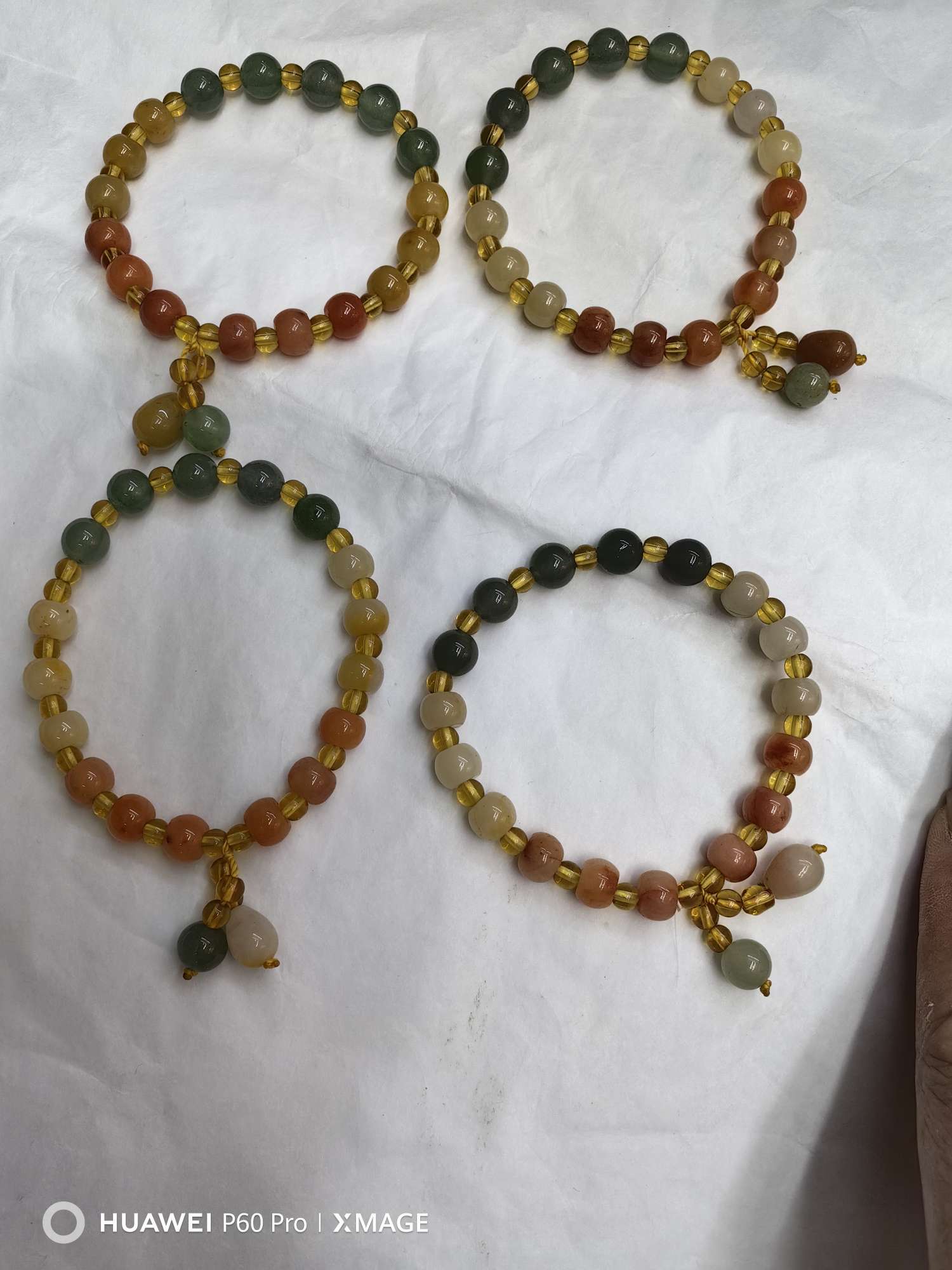 金丝玉手串苹果圆