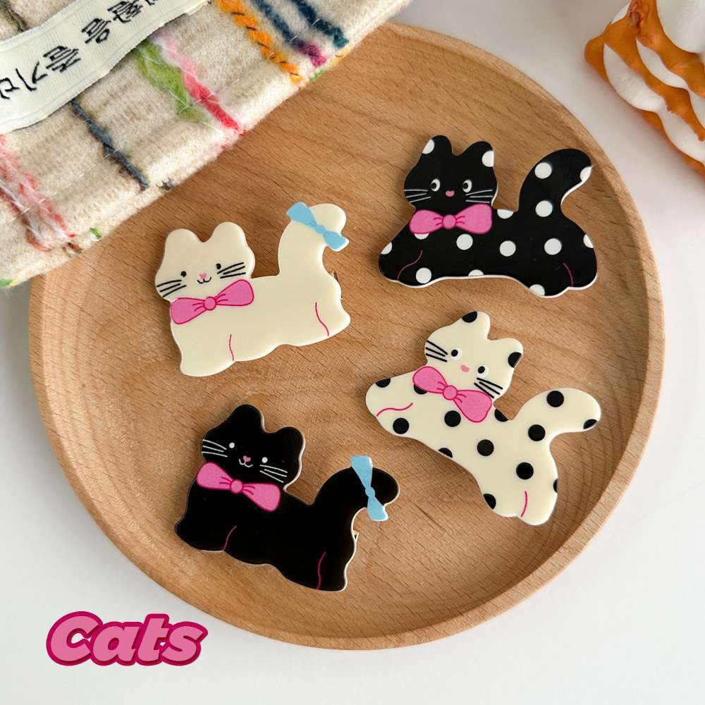 可爱创意猫咪发夹女前额刘海碎发夹百搭学生头饰发饰卡通 