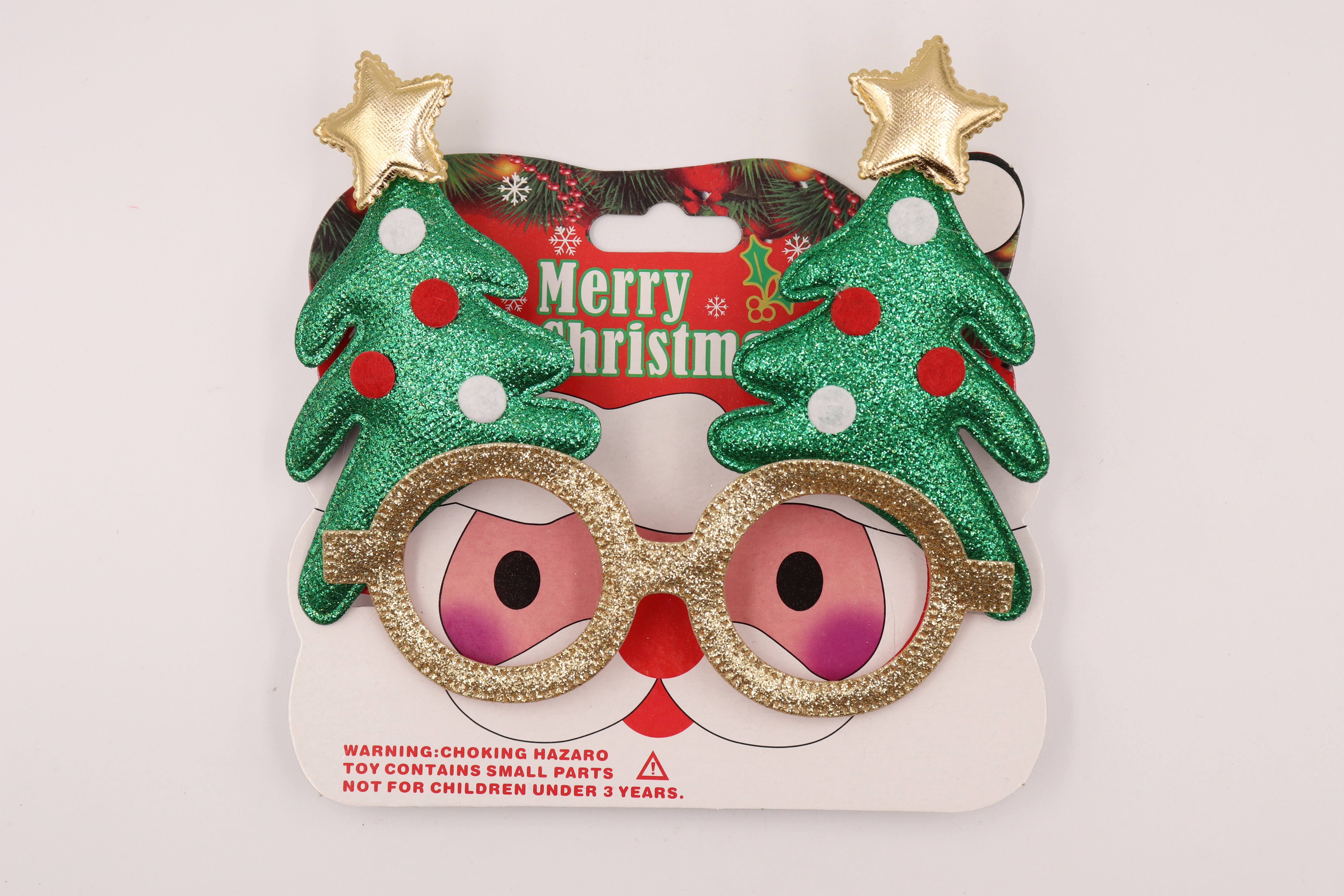 Christmas decorative glasses, Christmas antler glasses, Christmas decorative items, children's glasses, golden powder glasses, Christmas gold powder Christmas supplies, festival decorations, Christmas gifts and ornaments 6 Item Picture