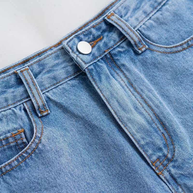 Summer Denim Shorts Women Retro Low Waist Slimming Everything Sexy Casual Solid Color Shorts Item Picture